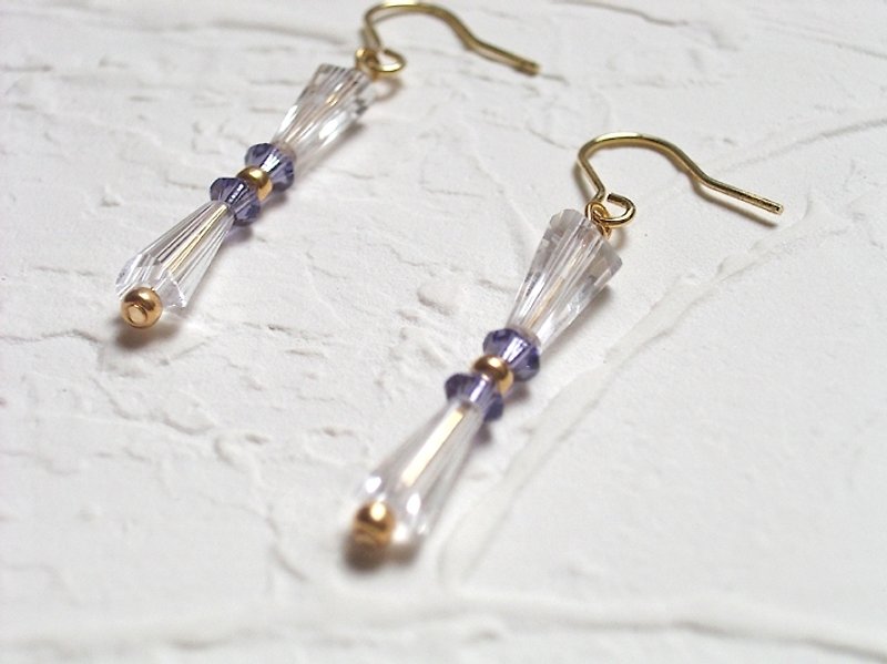 Fresh Amethyst Crystal Earrings - Earrings & Clip-ons - Other Materials Purple