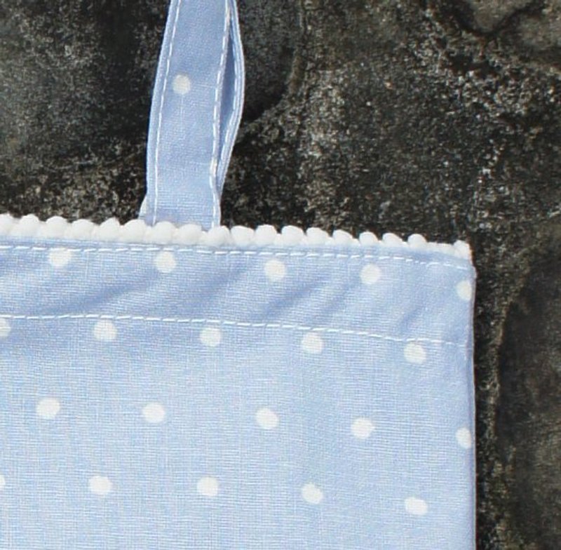 Opening Offer: Shuiyu little bag cloth bag (30 x 34 cm) - กระเป๋าถือ - วัสดุอื่นๆ สีน้ำเงิน