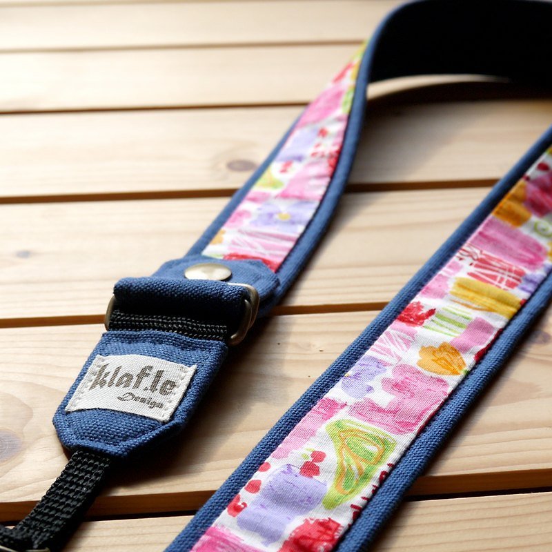 Fun season (Navy) - Le Ke Leifu detachable strap - can withstand the weight of SLR - ID & Badge Holders - Other Materials Blue