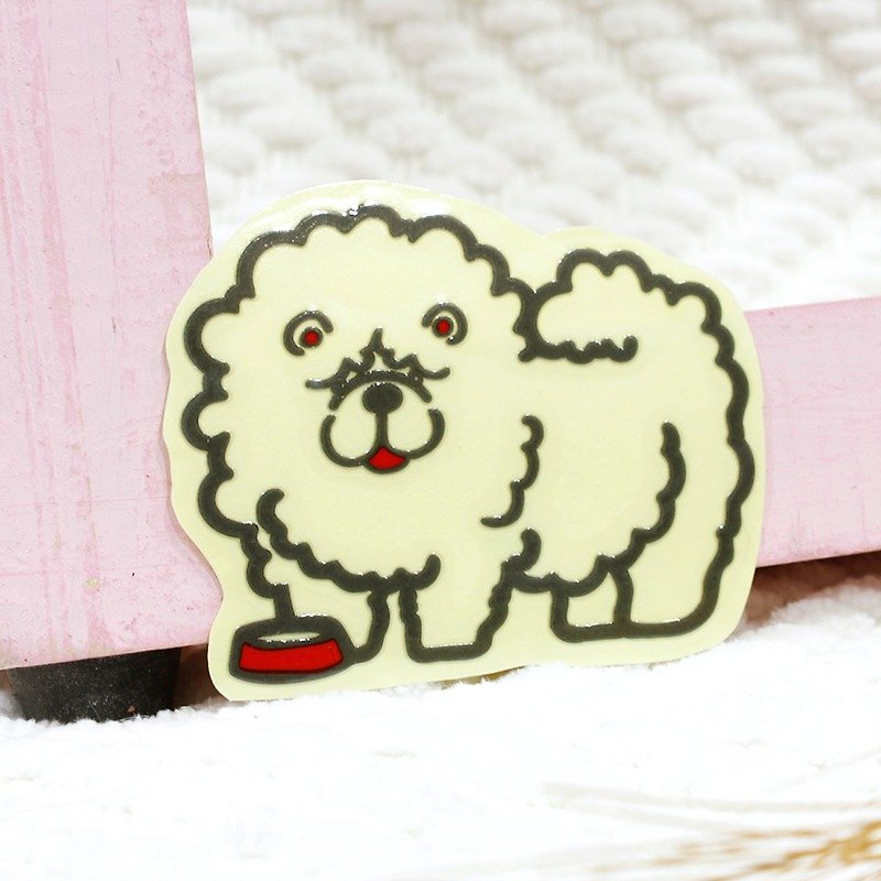Reflective sticker Chow Chow 4.9*6.2 cm - Stickers - Waterproof Material Multicolor