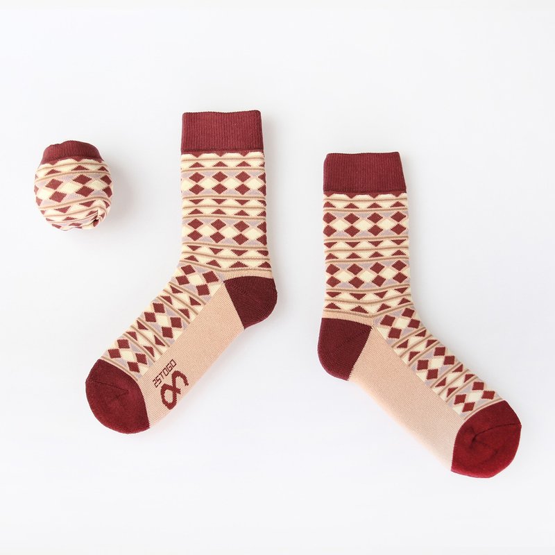 WALKR SOCKS_Boar Tribe 野豬部落 - 襪子 - 其他材質 咖啡色