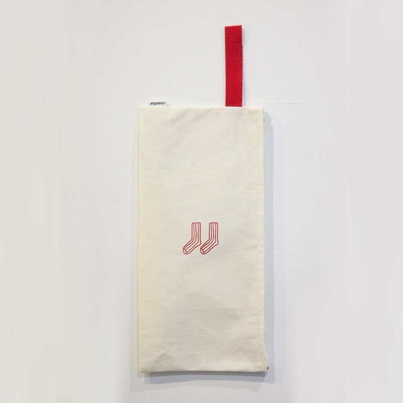 Expired manufacture - Limited socks bags small canvas bag - กระเป๋าเครื่องสำอาง - ผ้าฝ้าย/ผ้าลินิน 