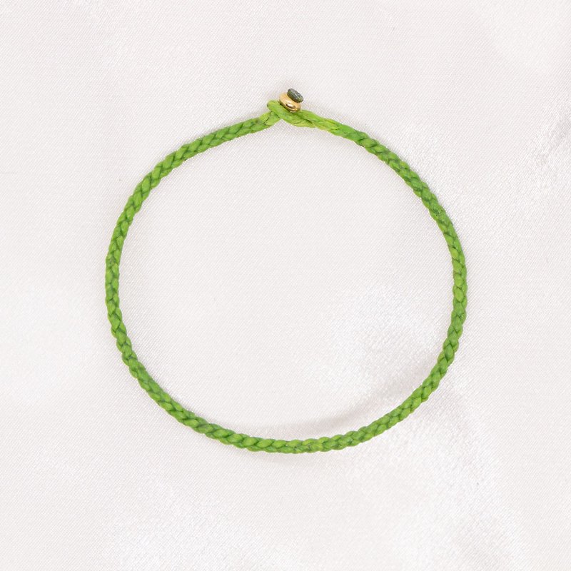 Four-strand pure Wax thread bracelet - สร้อยข้อมือ - ไฟเบอร์อื่นๆ หลากหลายสี