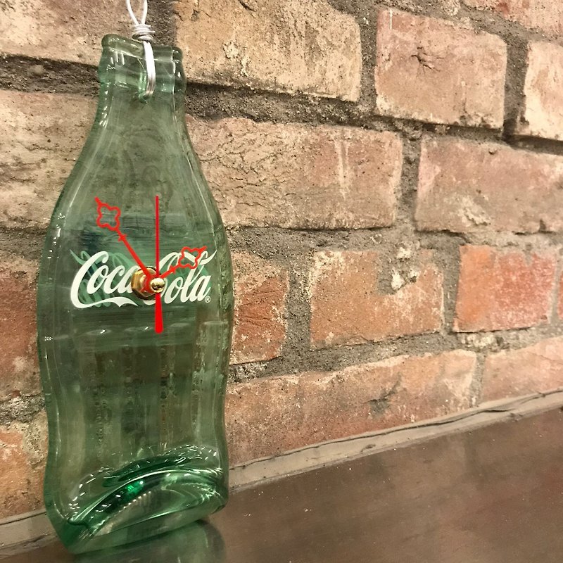 Coca Cola original bottle wall clock - นาฬิกา - แก้ว 