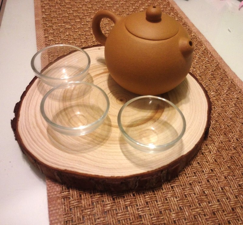 Natural life original wooden tray. tea tray. Potholder. tray - จานเล็ก - ไม้ 