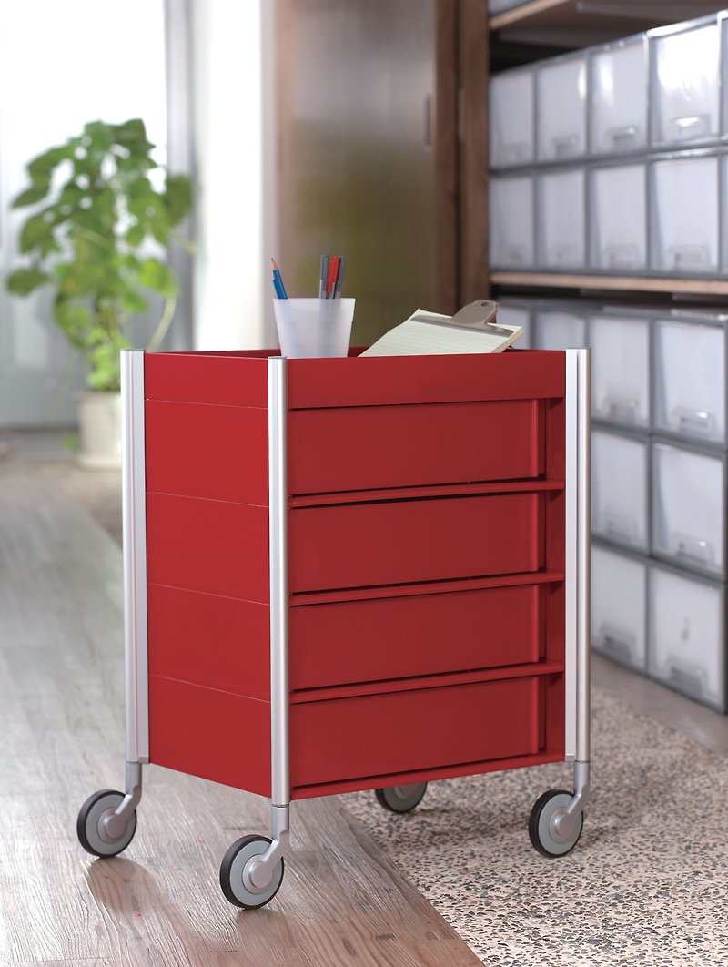 ALLY Med 4 Drawers Trolley - Other Furniture - Plastic White