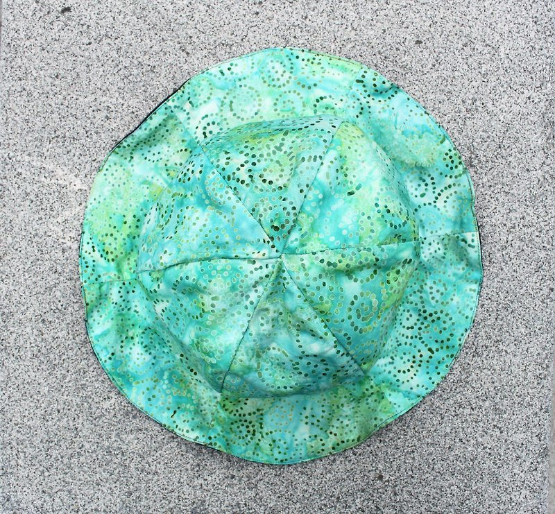 [CURLY CURLY] 湖水 /一朵 帽 A Flower Of Hat (雙面戴) - 帽子 - 其他材質 綠色