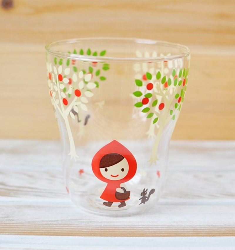[Japanese] Otogicco Decole series Little Red Riding Hood Big Bad Wolf curve modeling glass forest companions ★ ★ - ถ้วย - แก้ว สีแดง