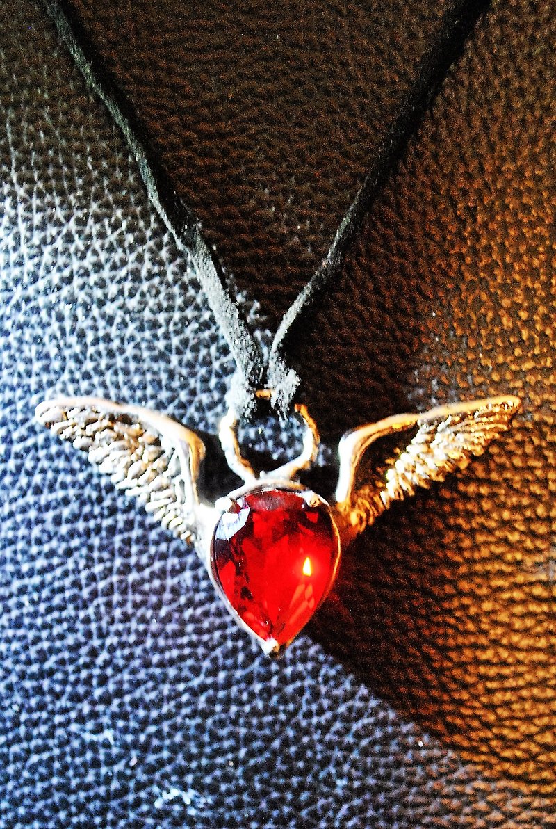 | Alarein | handmade jewelry | Forest series | Pendant | Unmon - สร้อยคอ - โลหะ สีแดง