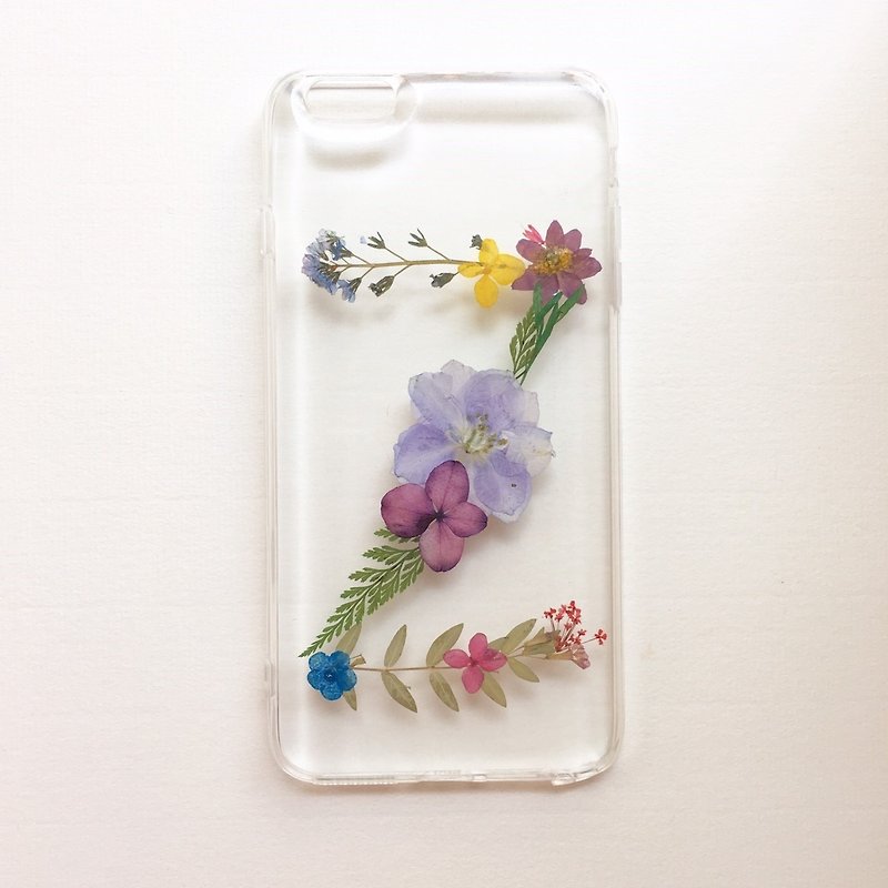Z for Zoe - initial pressed flowers phone case - Other - Plastic Multicolor