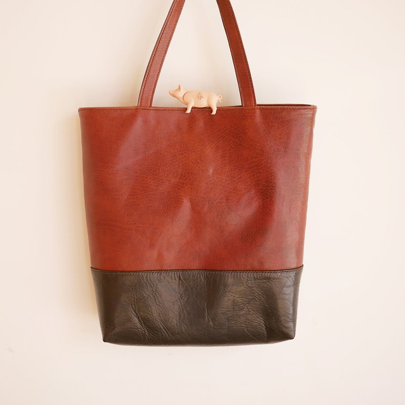 Dandy bag in autumn - Clutch Bags - Genuine Leather Brown