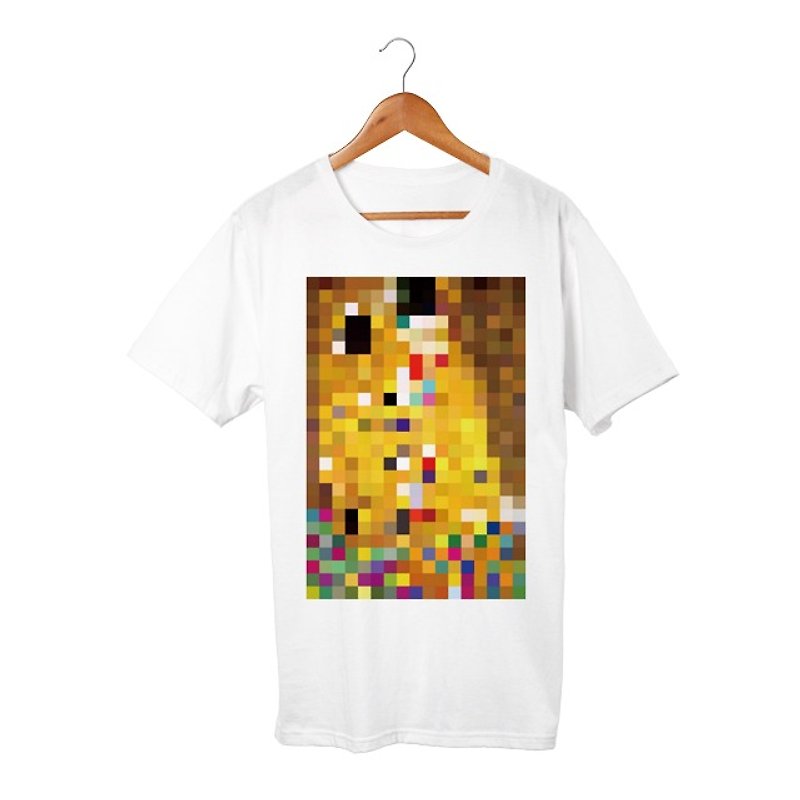 mosaic T-shirt - 中性衛衣/T 恤 - 棉．麻 白色