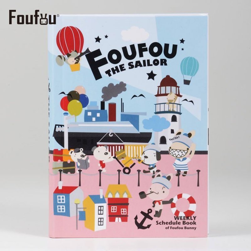 《Foufou》- 全新版本Foufou萬年行事曆-週記事-水手啟航The Sailor   - 筆記本/手帳 - 紙 