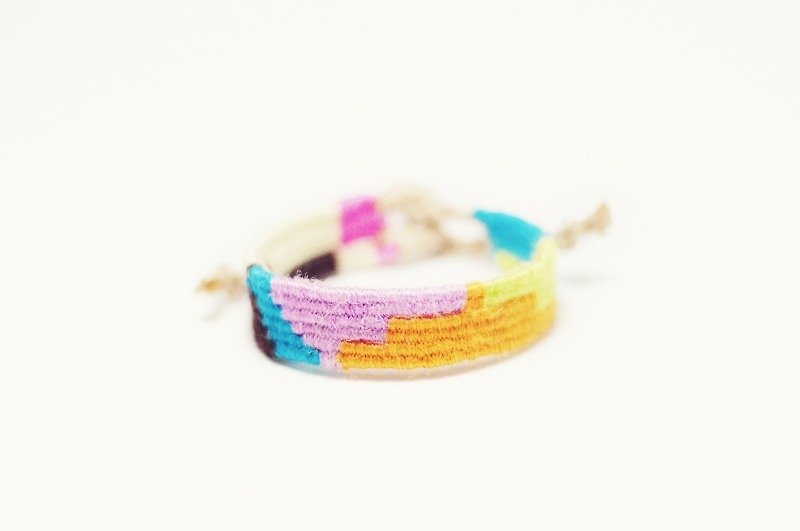 Hand felt braided wool hand rope-Himalayas - Bracelets - Other Materials Multicolor