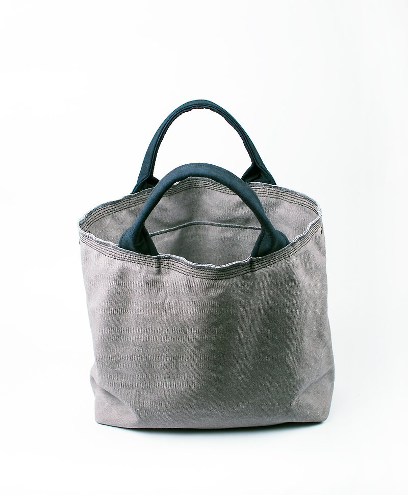 Do not trim. canvas. bag - Handbags & Totes - Other Materials Gray