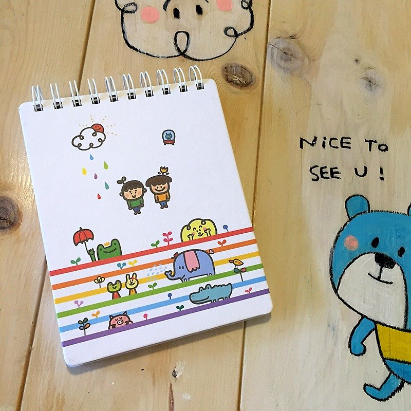 Blank doodle notebook_Happy Time - Notebooks & Journals - Paper Multicolor