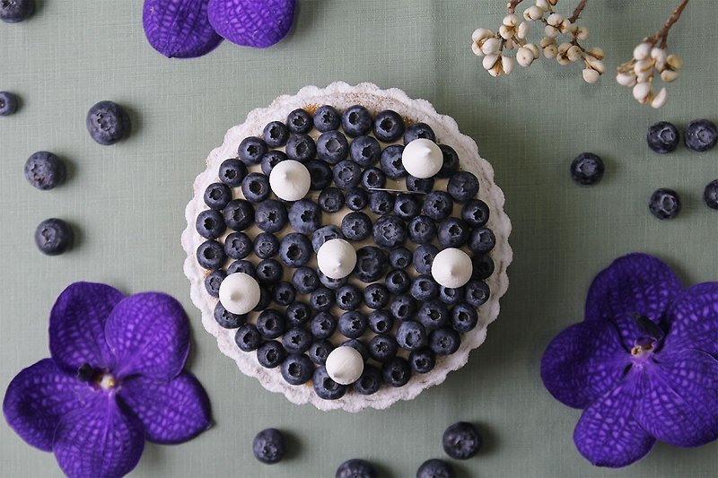 新鮮食材 蛋糕/甜點 藍色 - 紅茶藍莓塔 | 這種藍莓量只有在愛甜食才看得到
