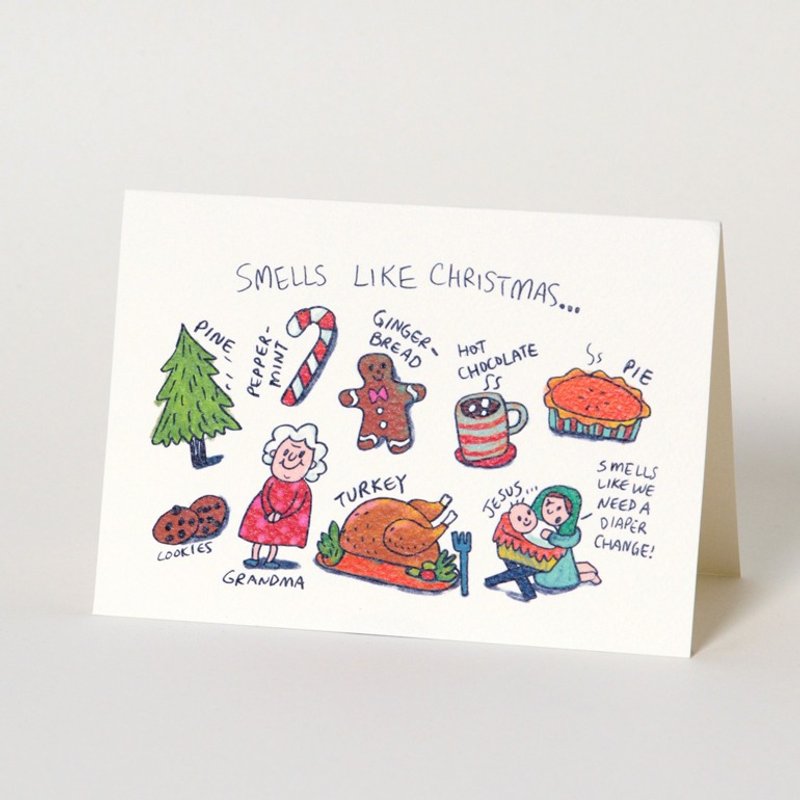 クリスマスの香りカードクリスマスカードのようなにおい - はがき・メッセージカード - 紙 多色