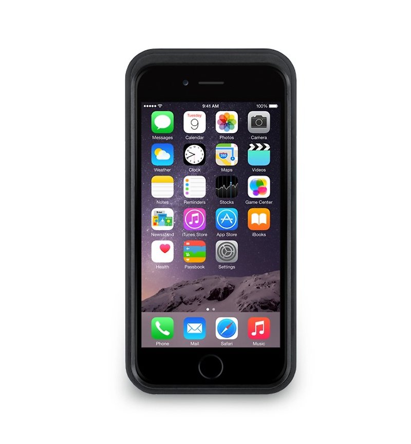 iPhone 6 -Theトリムシリーズ - 縦保護枠とすることができる色を打つ - カーボンブラック - スマホケース - その他の素材 ブラック