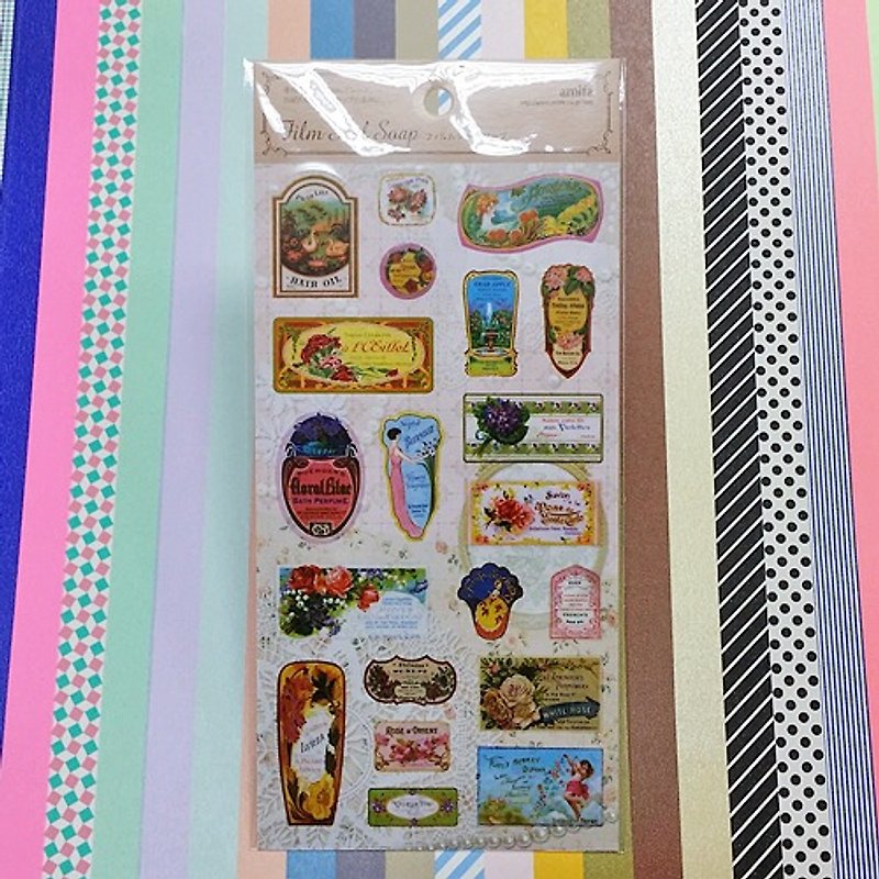 Japan amifa transparent decorative stickers [Beauty tag (31621)] - สติกเกอร์ - พลาสติก หลากหลายสี