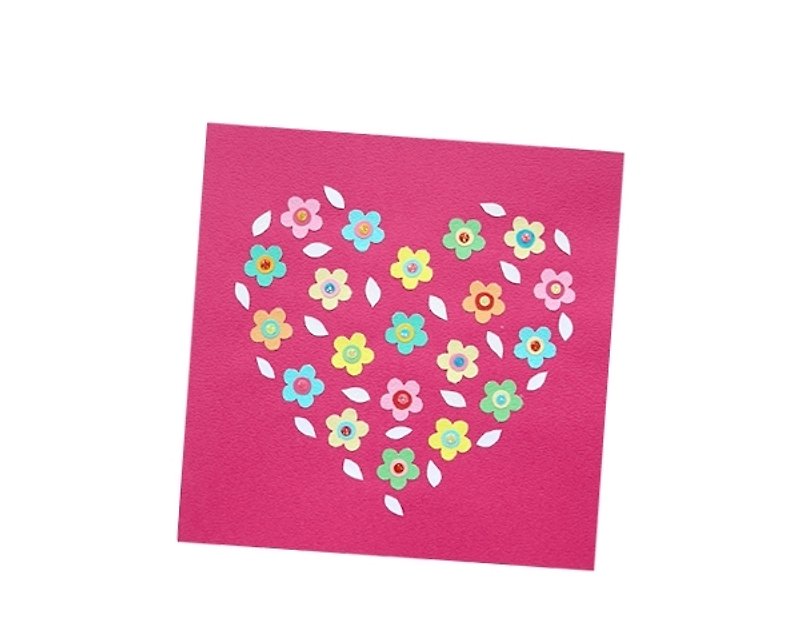 Handmade Cards _ Happy Love Universal Card B... Valentine Card, Mother Card - การ์ด/โปสการ์ด - กระดาษ สีแดง