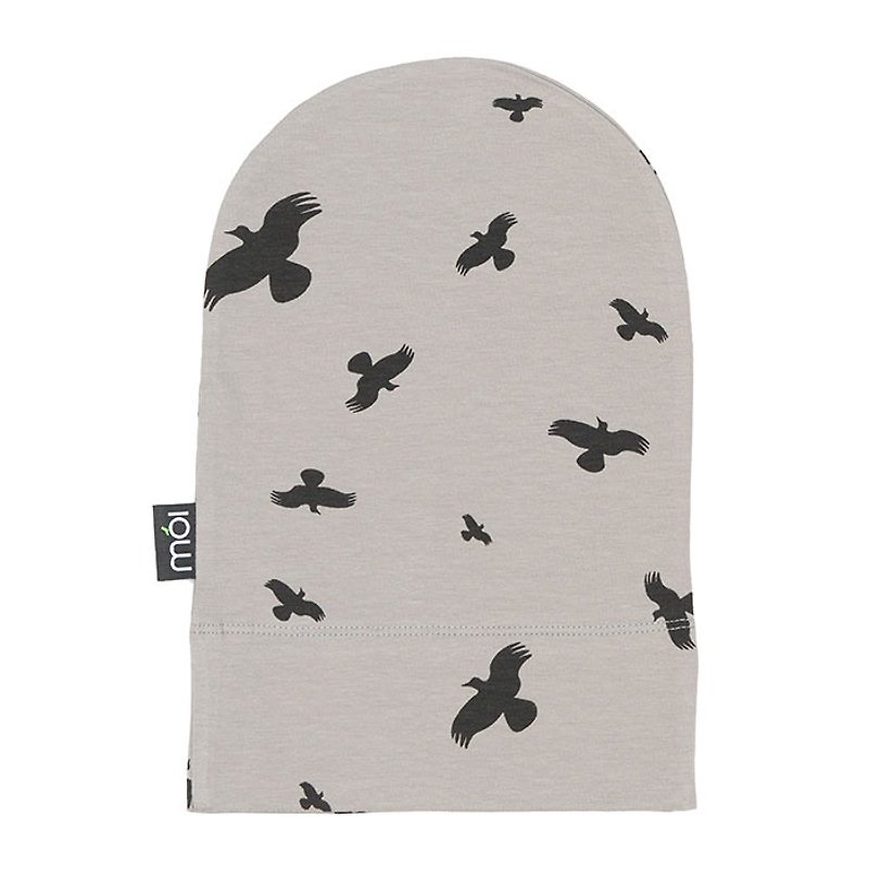 [Design] mói Nordic organic cotton cap gray duck crossing Birdy Hat ha2 Grey Raven - Bibs - Cotton & Hemp 