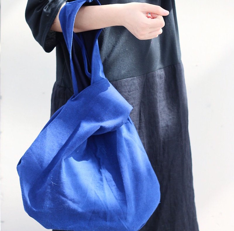 afterscool wind classic handbag can Messenger solitary dark indigo indigo blue hand- - กระเป๋าแมสเซนเจอร์ - วัสดุอื่นๆ สีน้ำเงิน