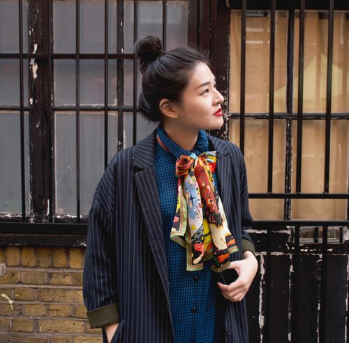 Vintage Style - Good Quality and Long Shape Silk Scarf