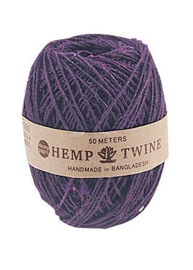 地球樹Fair trade&Eco-「手作系列」-手工植物染麻線(單色線-深紫色) - Knitting, Embroidery, Felted Wool & Sewing - Plants & Flowers 