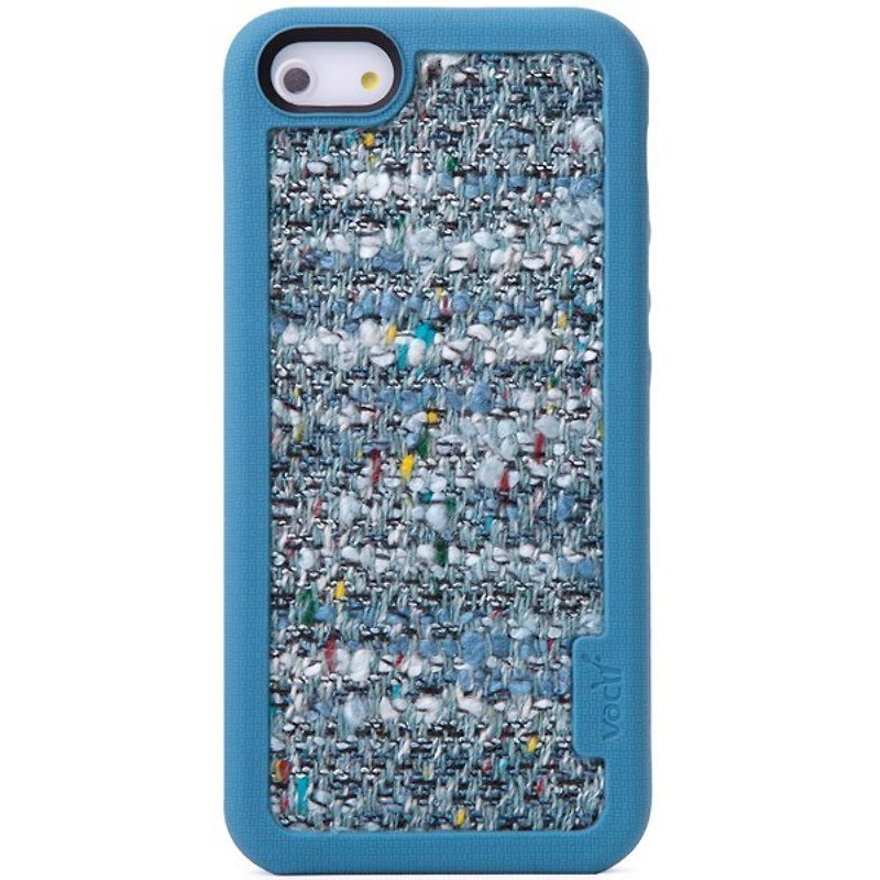 Vacii Paris iPhone5/5s/SE布面保護套-藍 - 手機殼/手機套 - 其他材質 藍色