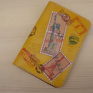 ISSIS-Travel Together, Handmade Leather Travel Postmark Series パスポートカバー