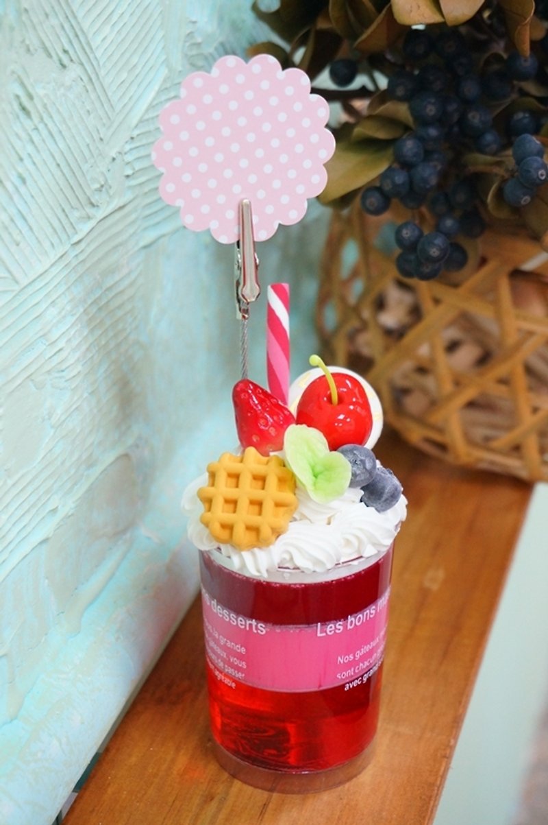Bei Bei colorful handmade ice cream dessert (honey strawberry jelly) - อื่นๆ - วัสดุอื่นๆ สีแดง