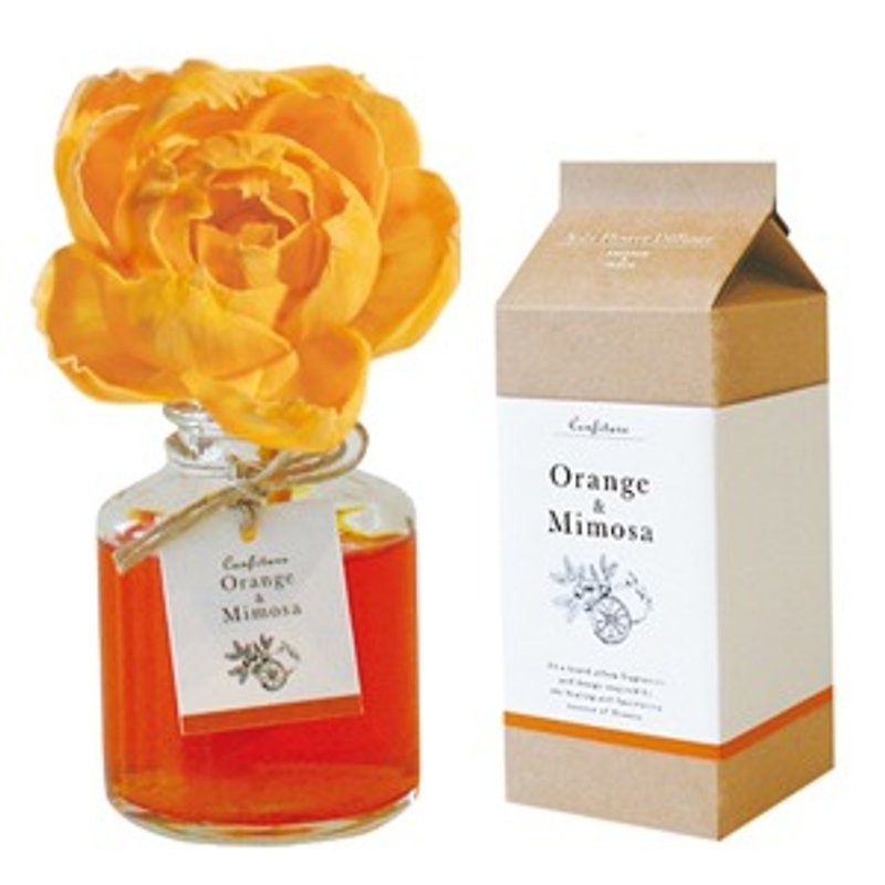 Art Lab - Garden Flower diffuser - Orange & Mimosa - ของวางตกแต่ง - วัสดุอื่นๆ สีส้ม