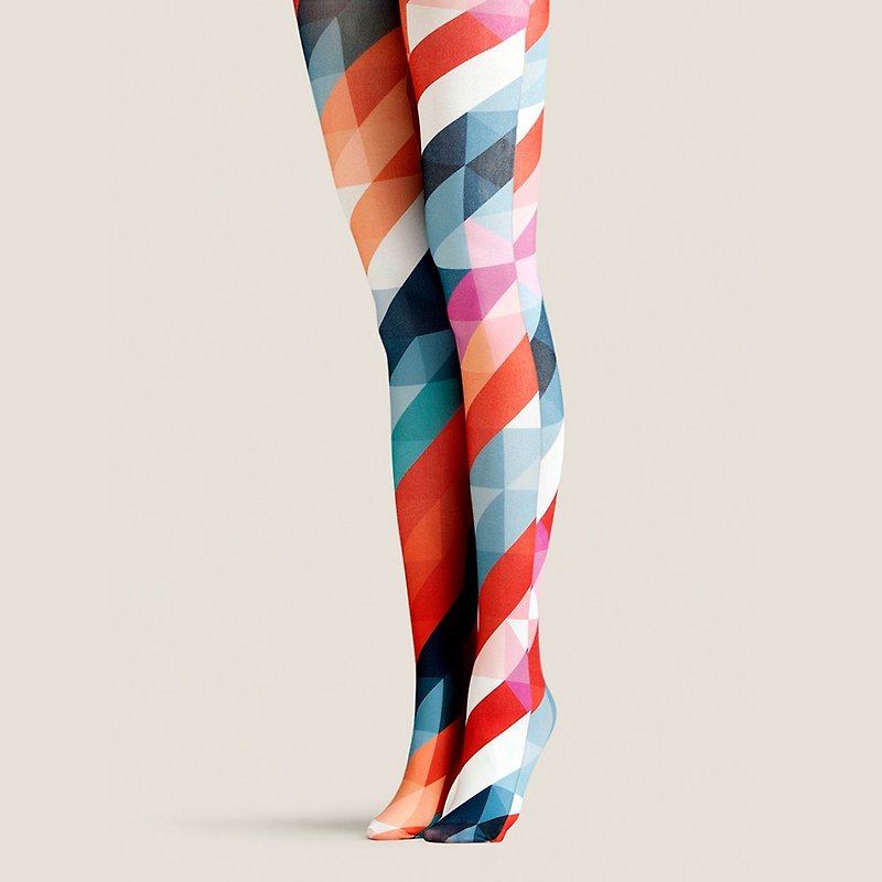 Viken plan designer brand pantyhose cotton socks creative stockings pattern stockings rainbow formula - ถุงเท้า - ผ้าฝ้าย/ผ้าลินิน 