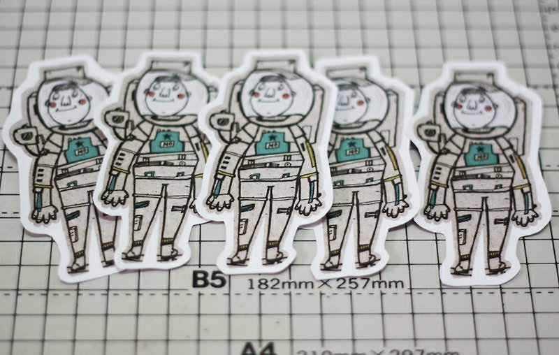 太空戰士 /Magai's sticker - 貼紙 - 紙 