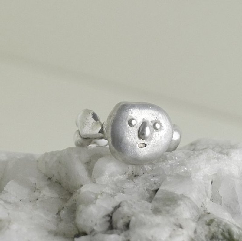 Small face ring - General Rings - Other Metals White