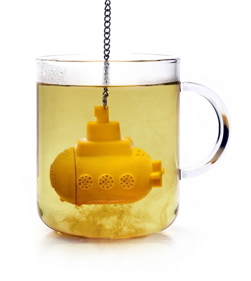 OTOTO- submarine tea filter - ถ้วย - ซิลิคอน สีเหลือง