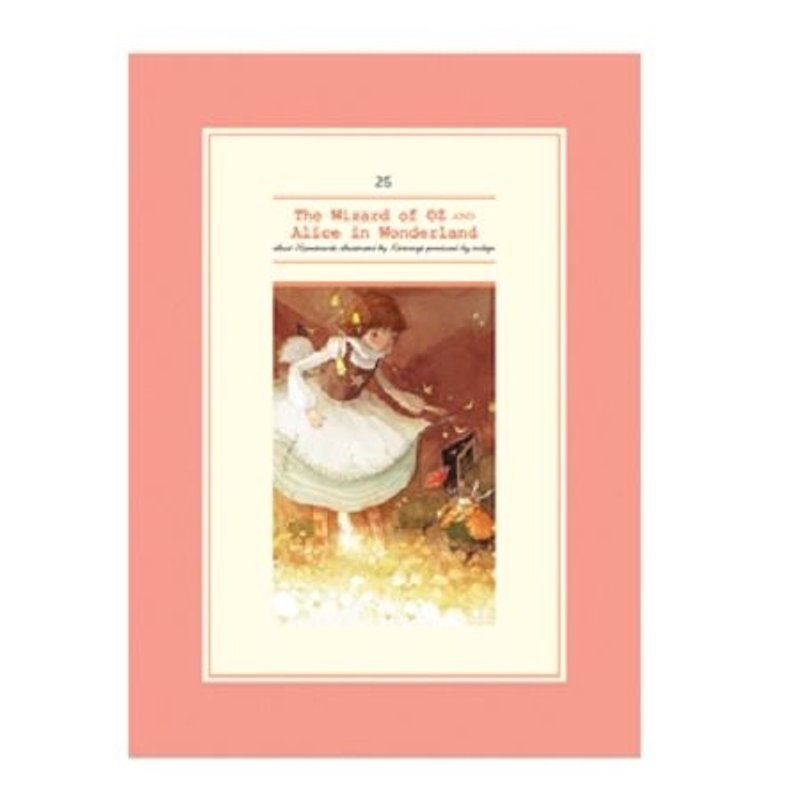 Dessin x Indigo- painted fairy postcard set -Alice (25 into), IDG01155 - การ์ด/โปสการ์ด - กระดาษ หลากหลายสี