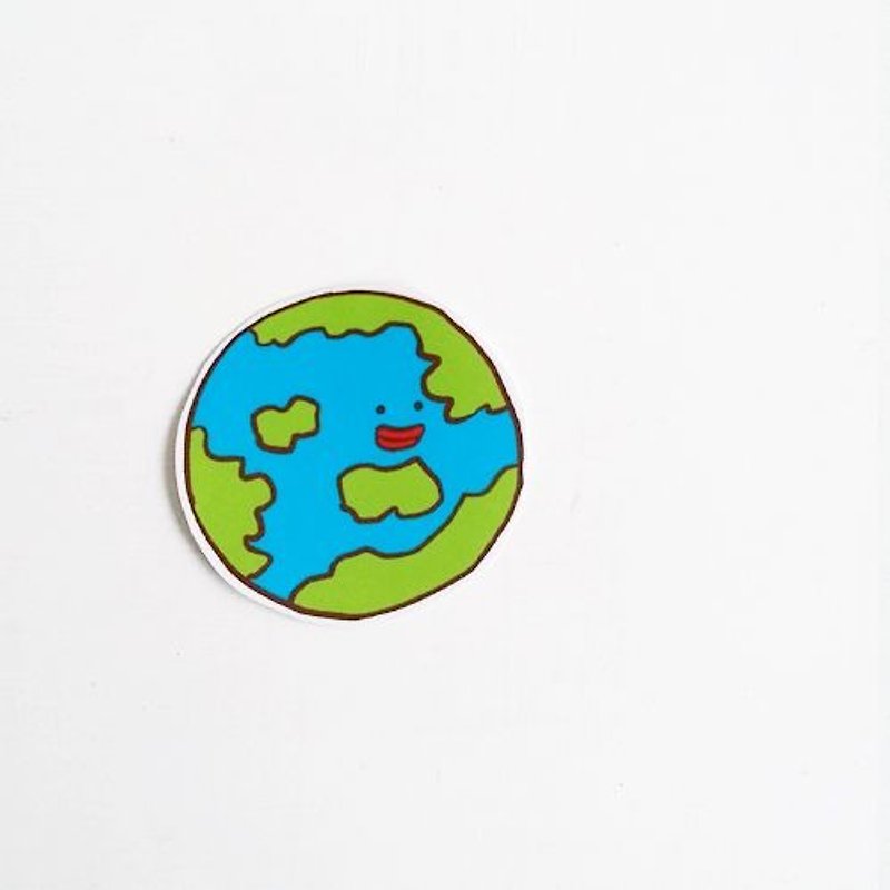 1212 fun design waterproof stickers funny stickers everywhere - Earth baby - Stickers - Waterproof Material Blue