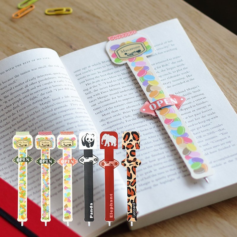 Spot indicator bookmark pen ball pen bookmark folder page magnet bookmark design wedding favors - ที่คั่นหนังสือ - พลาสติก หลากหลายสี