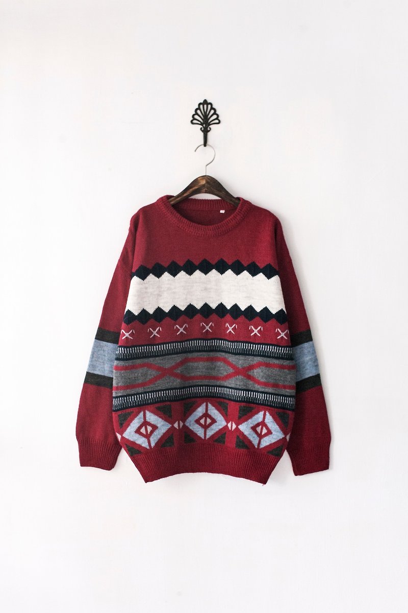 【Banana Flyin'】義大利製 復古著 紅色 套頭毛衣 - Women's Sweaters - Other Materials 