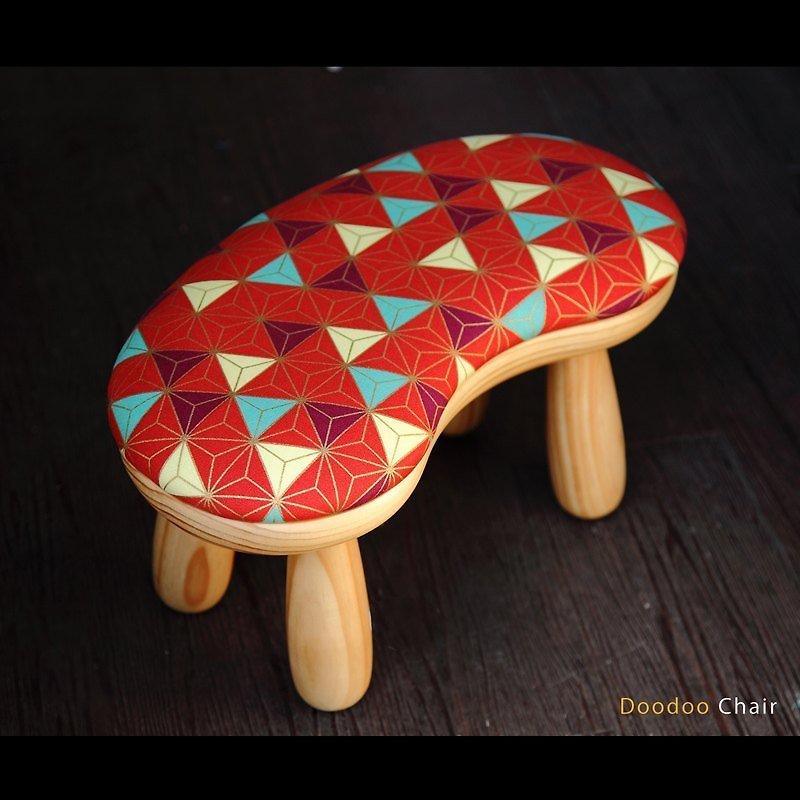 Doodoo豆椅 (一角兩角) - その他の家具 - 木製 レッド