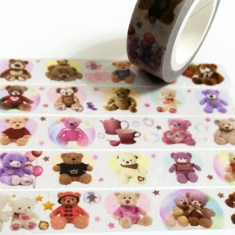 Masking Tape Beautiful Bear World - Washi Tape - Paper 