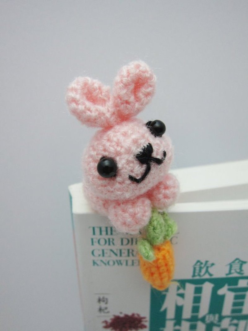 Bunny and carrot. Bookmarks - Bookmarks - Other Materials Multicolor