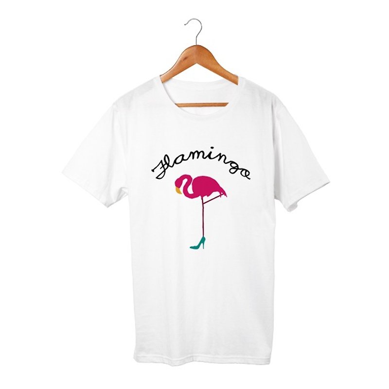 flamingo T-shirt - เสื้อยืดผู้หญิง - วัสดุอื่นๆ 