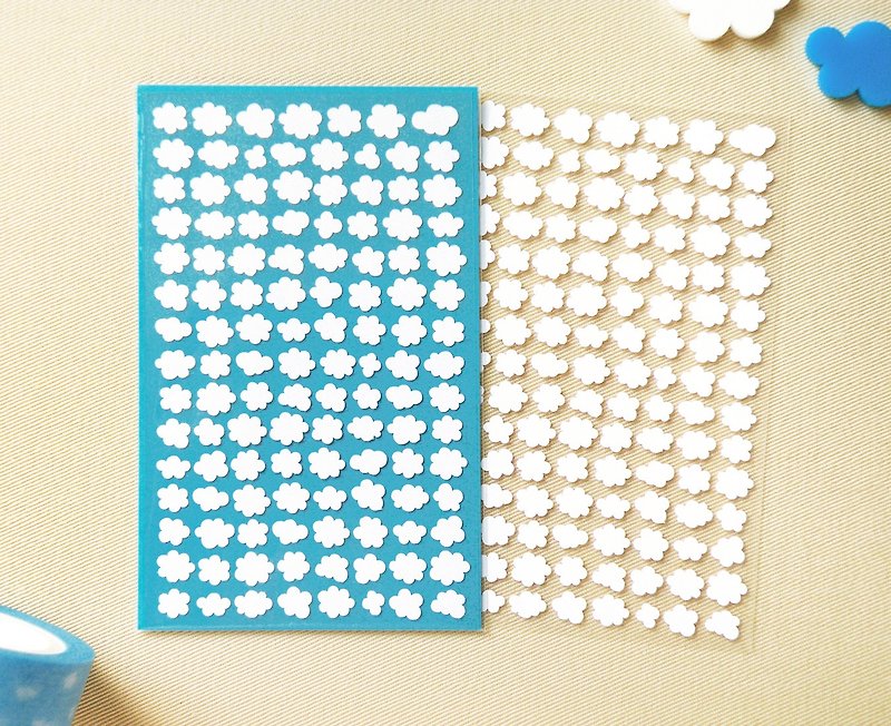 Small Cloud Stickers - Stickers - Waterproof Material White