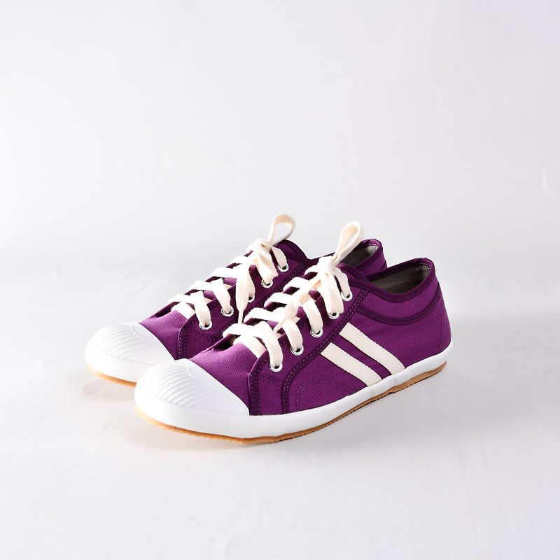 瑕疵 discount canvas shoes - LANA black vinegar purple - รองเท้าลำลองผู้หญิง - วัสดุอื่นๆ สีม่วง