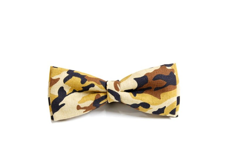▲大地迷彩領結-Hand-made Bow Tie - 領帶/領帶夾 - 其他材質 