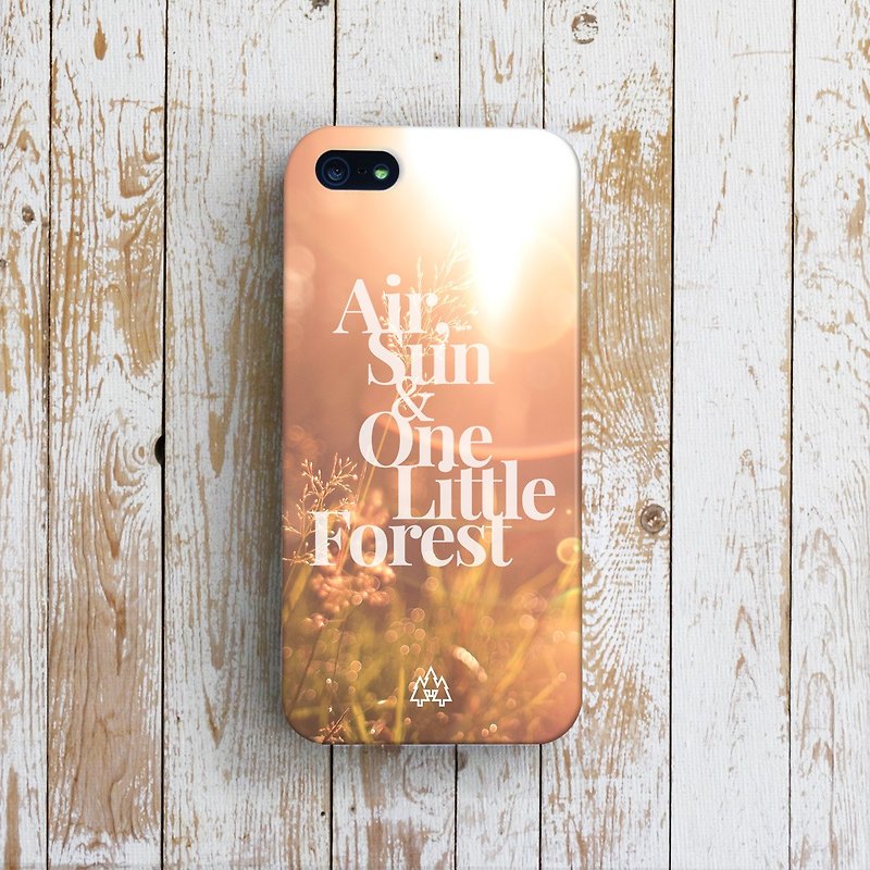 OneLittleForest - 原創手機保護殼- iPhone 4, iPhone 5, iPhone 5c- 黃昏原野 - 手機殼/手機套 - 塑膠 咖啡色