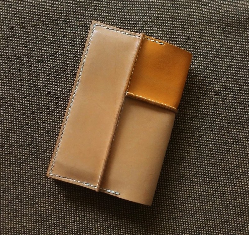 Touch-Leather Seam Passport Case/Passport Holder - Passport Holders & Cases - Genuine Leather Yellow